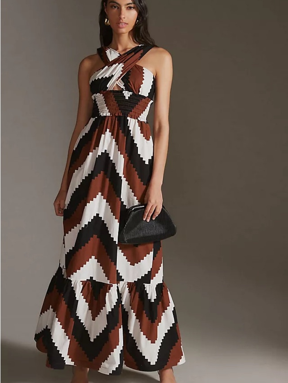 Plenty by Tracy Reese Printed Halter Maxi Dress